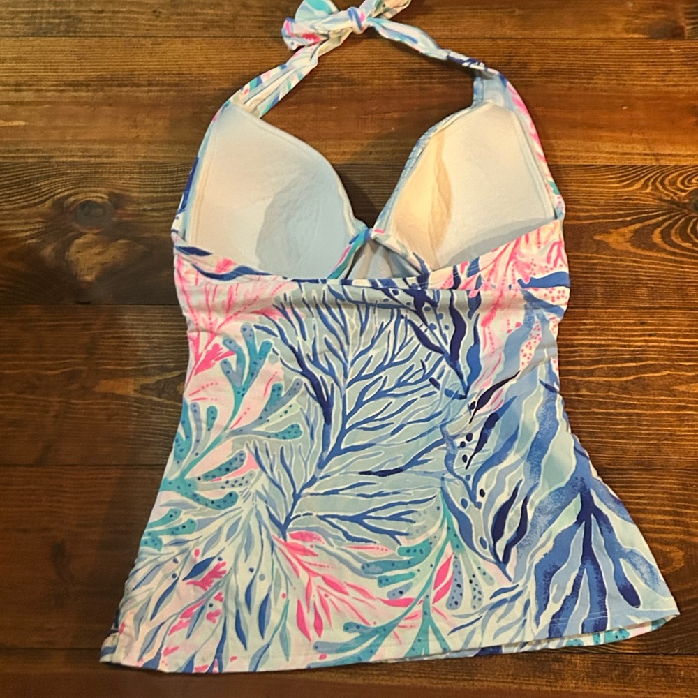 Lilly Pulitzer Kaleidoscope Halter Swimsuit Top size 4 - Picture 2 of 4